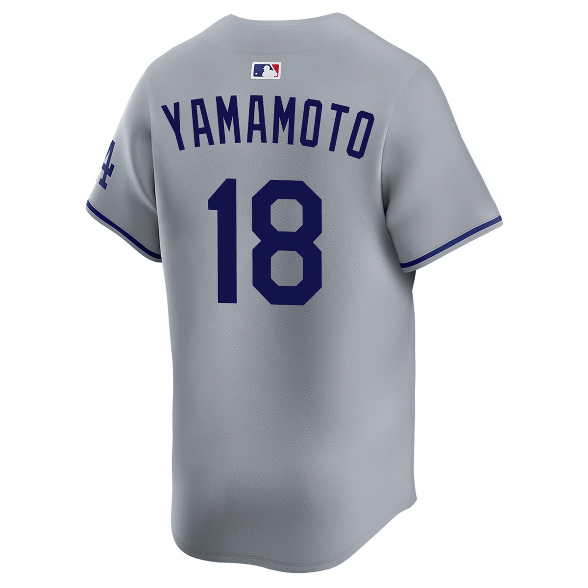 Camiseta limitada Los Angeles Dodgers Yoshinobu Yamamoto #18 Gris de visitante