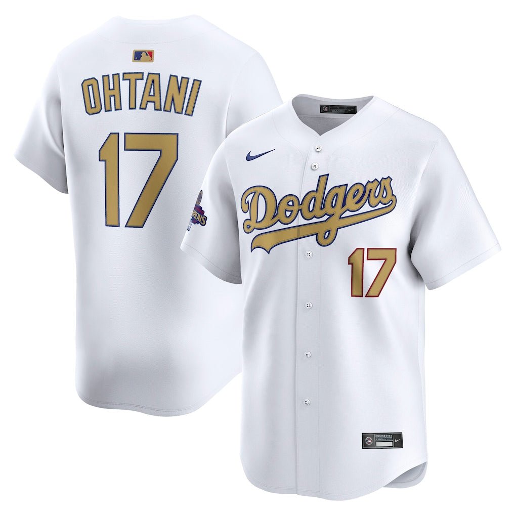 Jersey limitado Nike® de Shohei Ohtani, campeón de la Serie Mundial 2024 de Los Angeles Dodgers