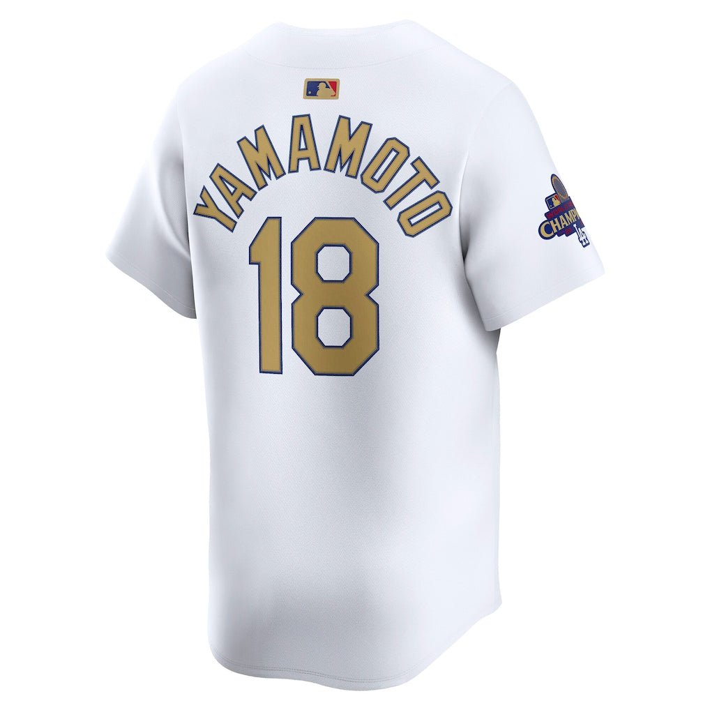 Los Angeles Dodgers Yoshinobu Yamamoto Jersey Limitado Nike® Campeón de la Serie Mundial 2024