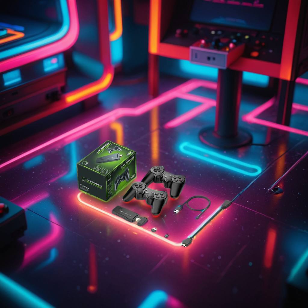 Vanta Retro Konsole 64GB mit 2 Controllern – über 20.000 Spiele