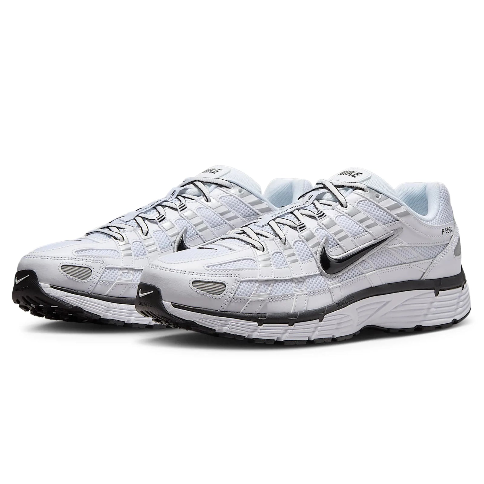 Nike P-6000 'Hvid Sort Metallic Sølv'