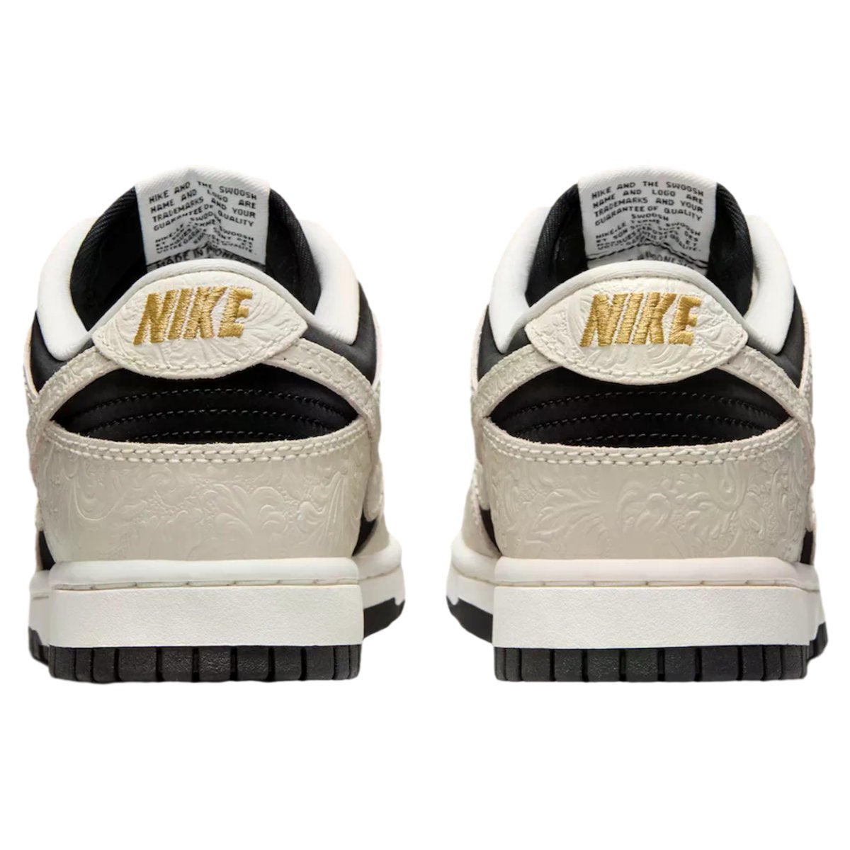 Nike Dunk Low Præget Sort Sail (W)