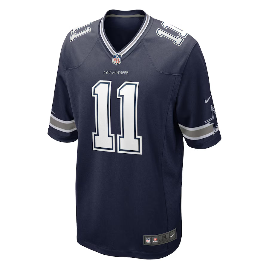 Camiseta de juego Nike Dallas Cowboys Micah Parson #11 Azul Marino