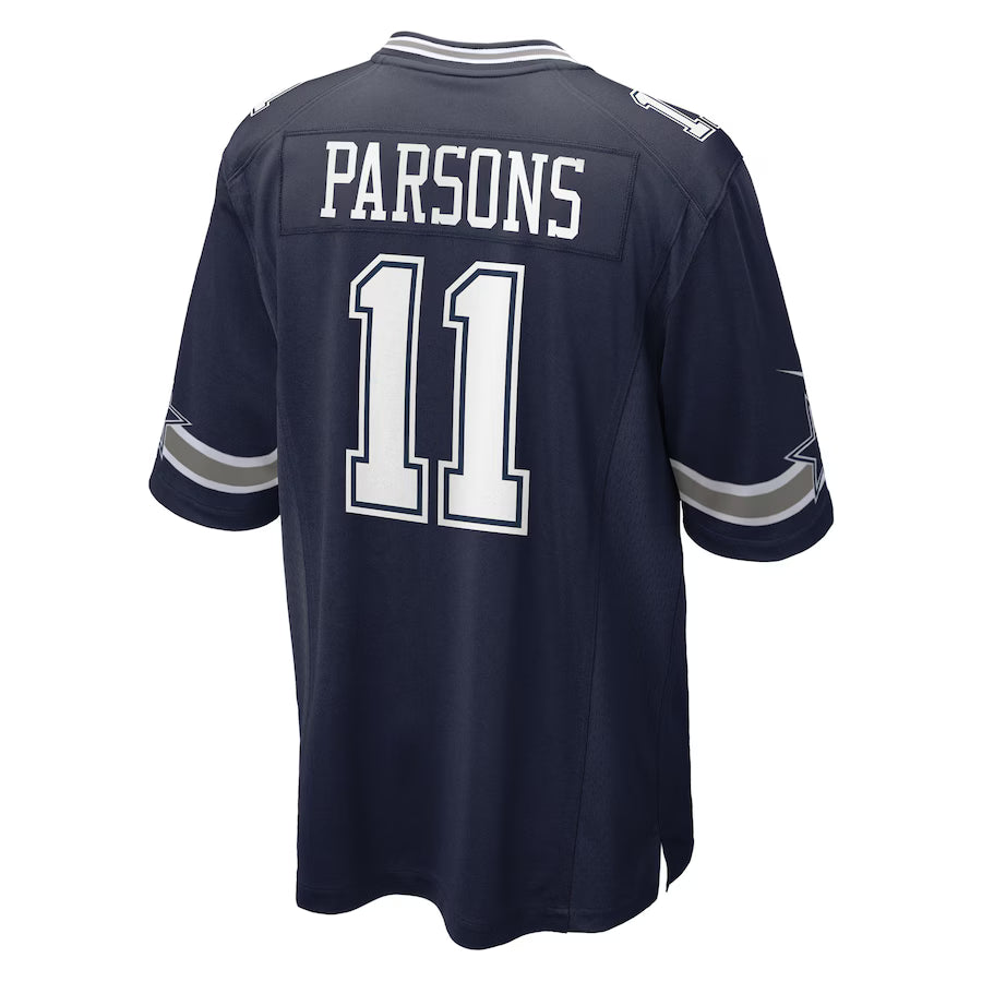 Camiseta de juego Nike Dallas Cowboys Micah Parson #11 Azul Marino