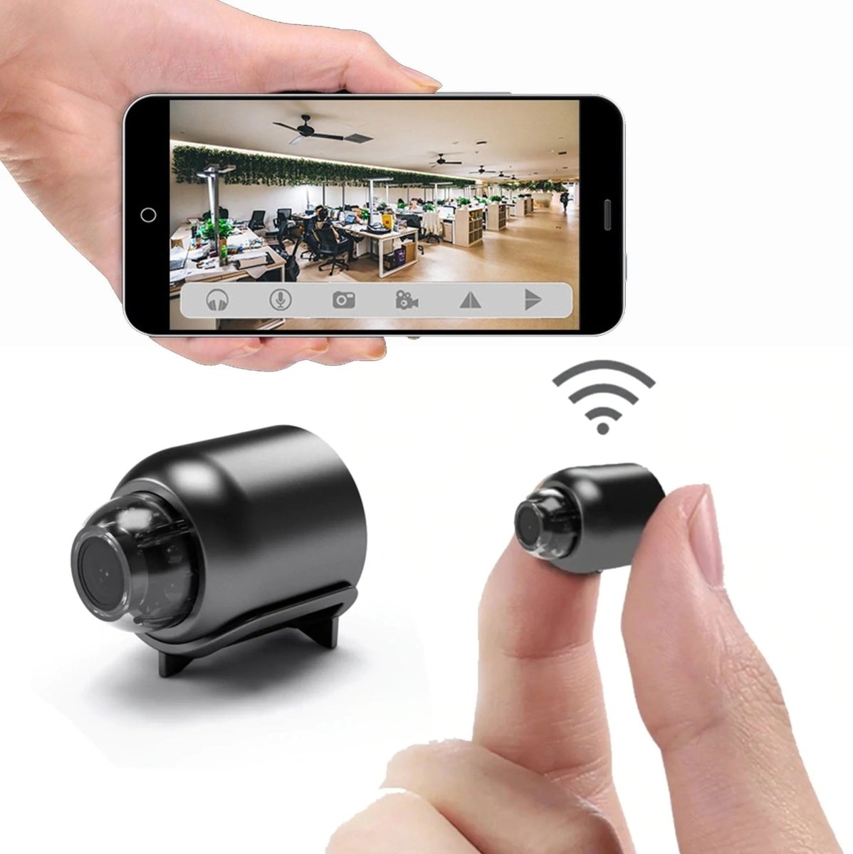 Puili | NIGHTVIEW CAM – Kleine draadloze camera met HD & verbeterd nachtzicht