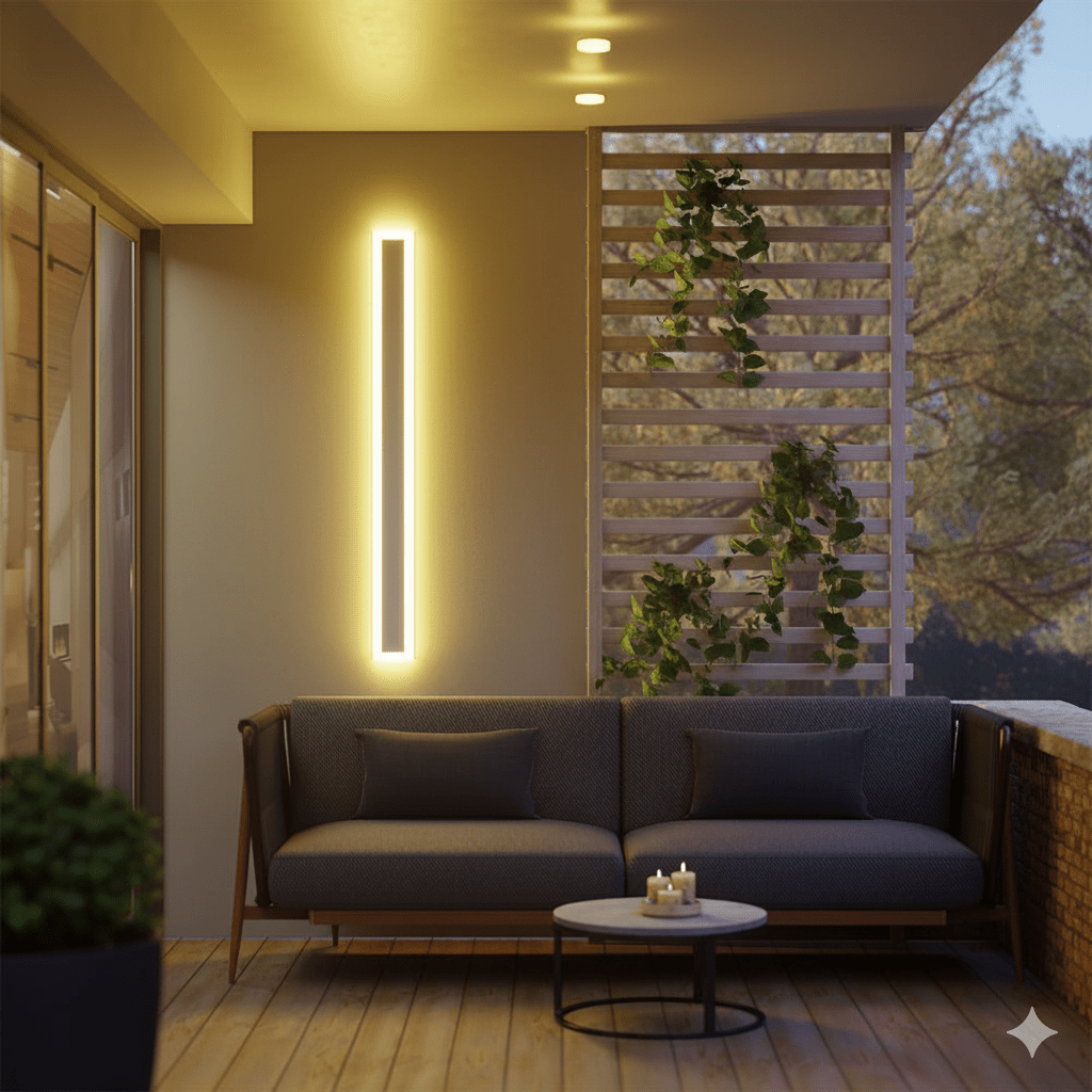 Luz lineal impermeable moderna minimalista LED para pared