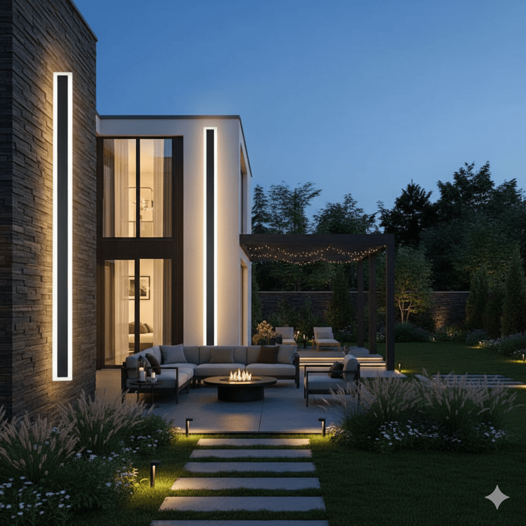 Luz lineal impermeable moderna minimalista LED para pared