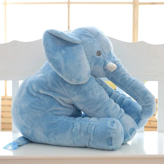 Plush Baby Elephant Cuddle Pillow Soft Huggable Nursery Toy