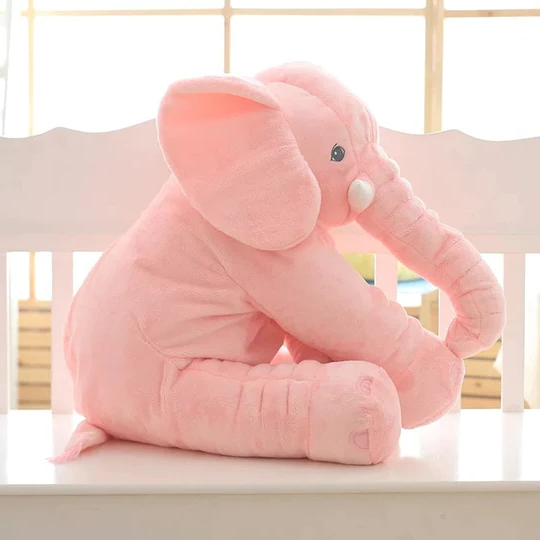 Plush Baby Elephant Cuddle Pillow Soft Huggable Nursery Toy
