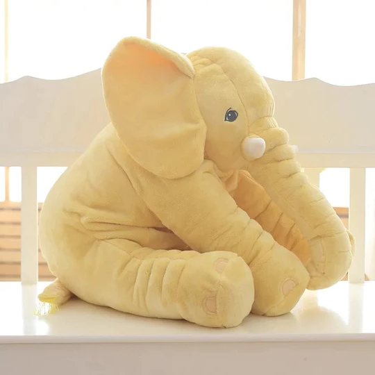 Plush Baby Elephant Cuddle Pillow Soft Huggable Nursery Toy