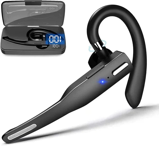 Trucker Dual Mic Kabelloses Bluetooth 5.1 Geräuschunterdrückendes Headset/Ohrhörer