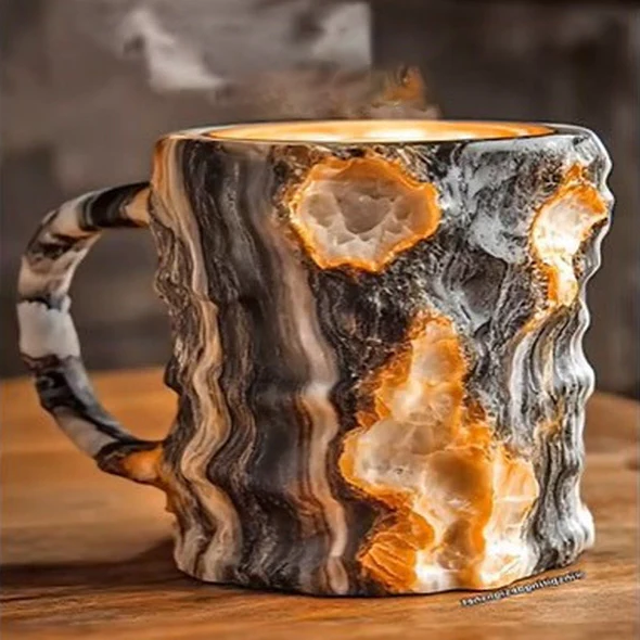 Frosetpro | Mineral Krystal Kaffekrus – Elegante, Holdbare Keramikkopper til Premium Kaffeoplevelse