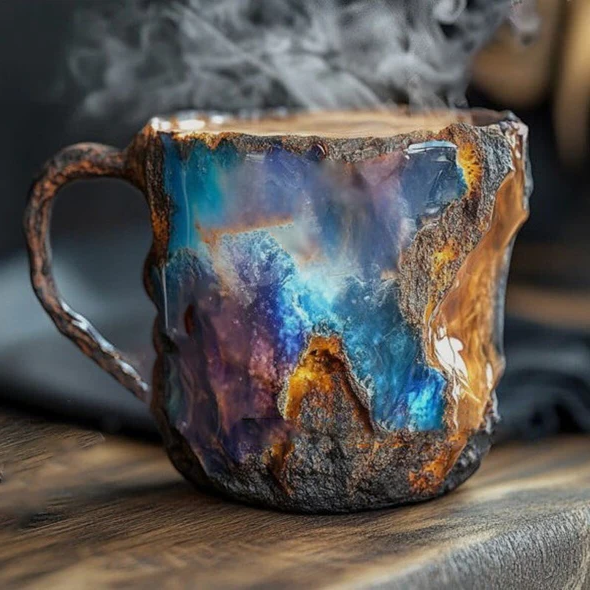 Frosetpro | Mineral Krystal Kaffekrus – Elegante, Holdbare Keramikkopper til Premium Kaffeoplevelse