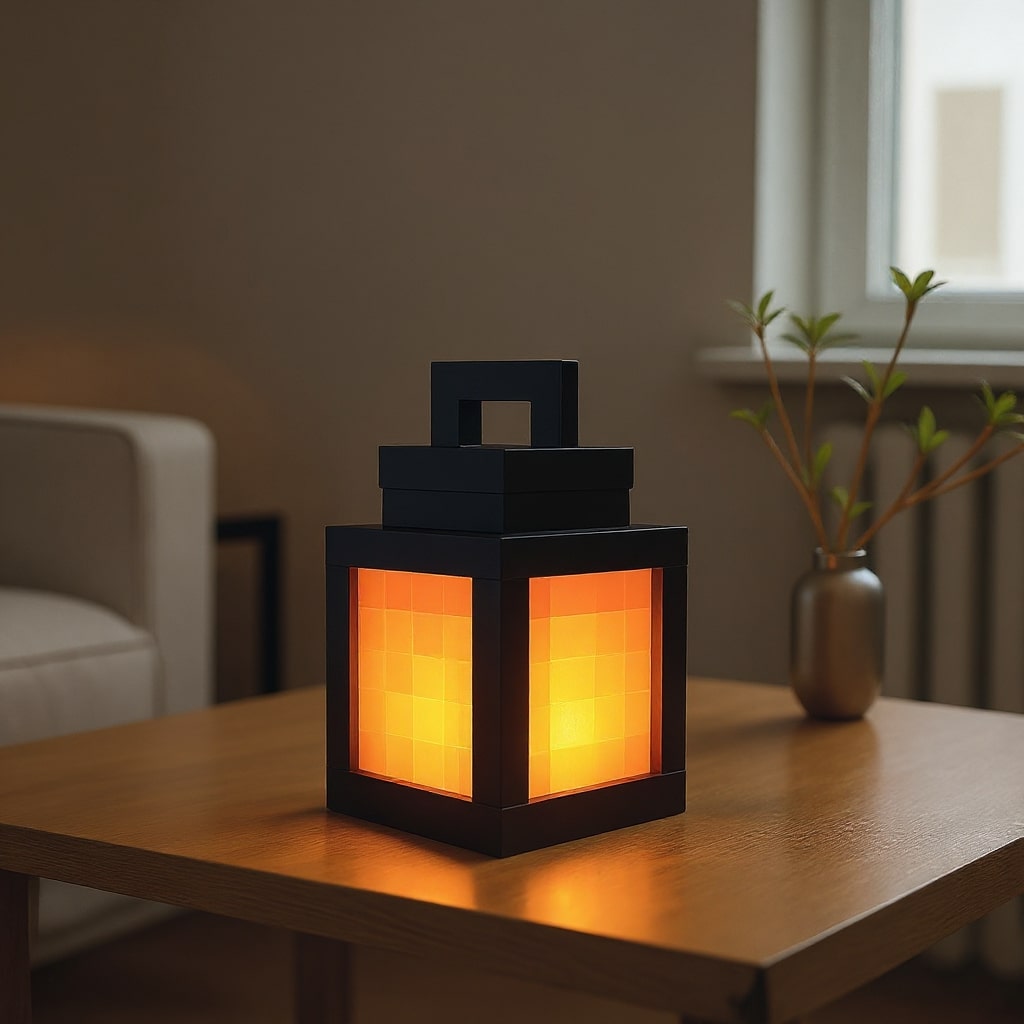 Wall Hanging Minecraft Lamp | Ambient Indoor Lighting