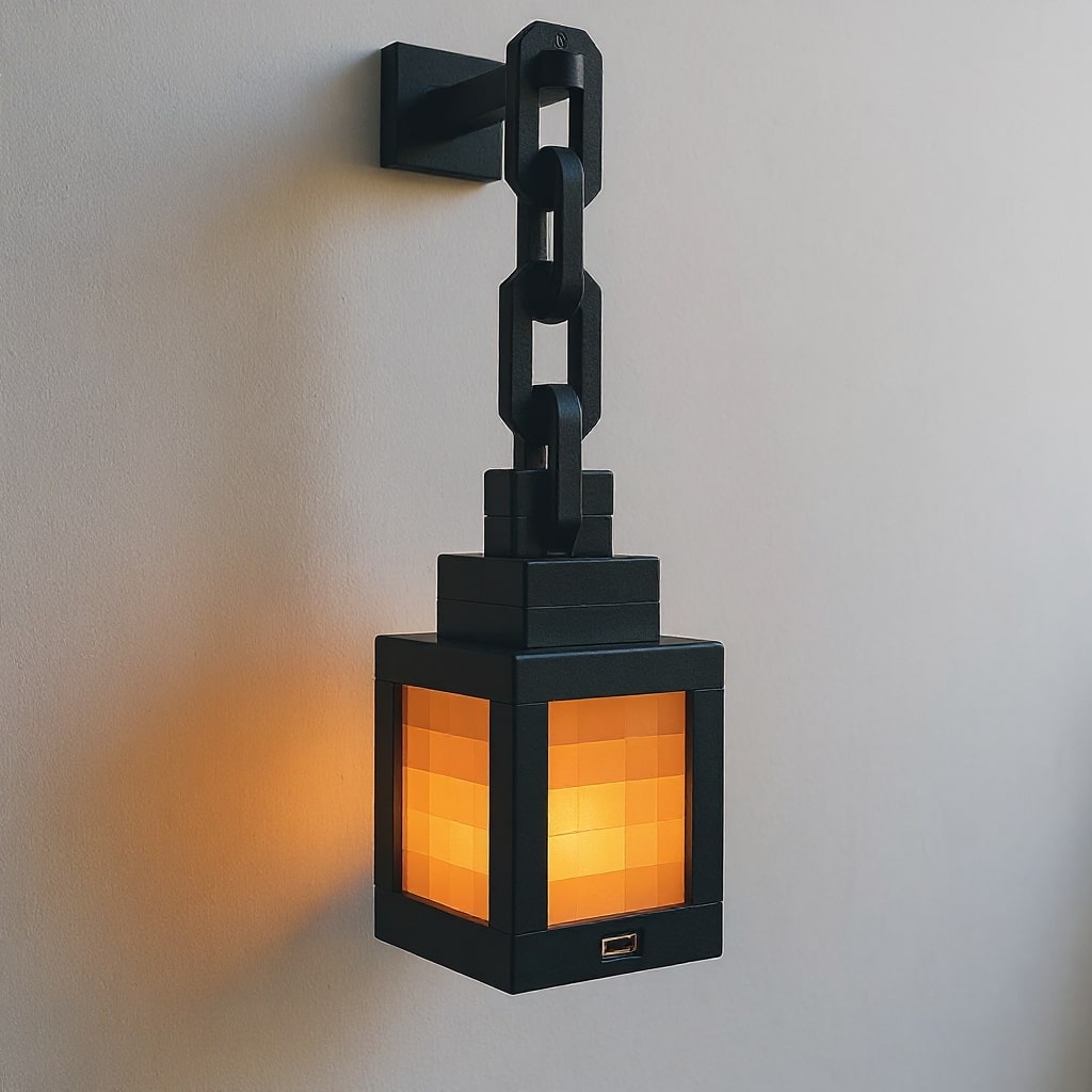 Wall Hanging Minecraft Lamp | Ambient Indoor Lighting