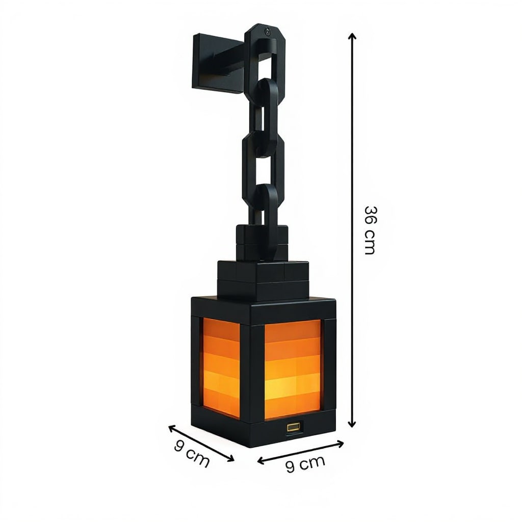 Wall Hanging Minecraft Lamp | Ambient Indoor Lighting