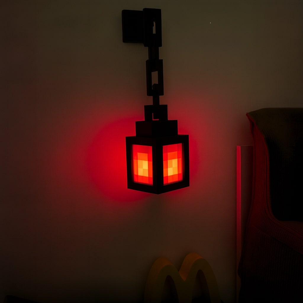 Wall Hanging Minecraft Lamp | Ambient Indoor Lighting