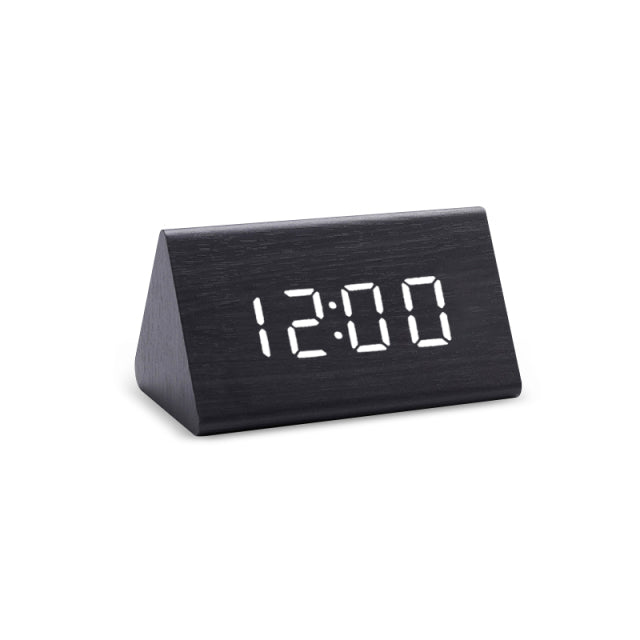 Reloj despertador LED inteligente con pantalla digital elegante y sensor de temperatura