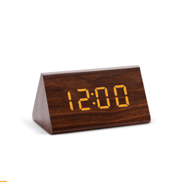 Reloj despertador LED inteligente con pantalla digital elegante y sensor de temperatura