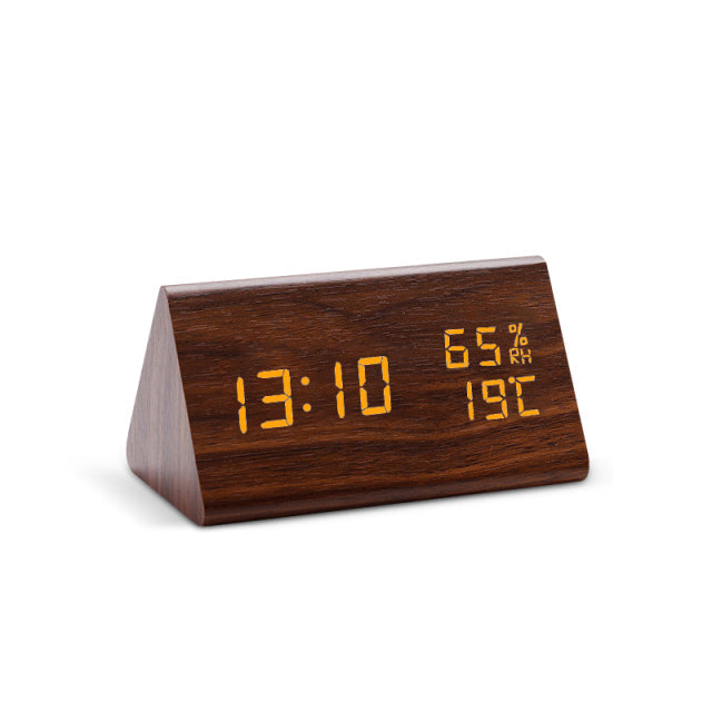 Reloj despertador LED inteligente con pantalla digital elegante y sensor de temperatura