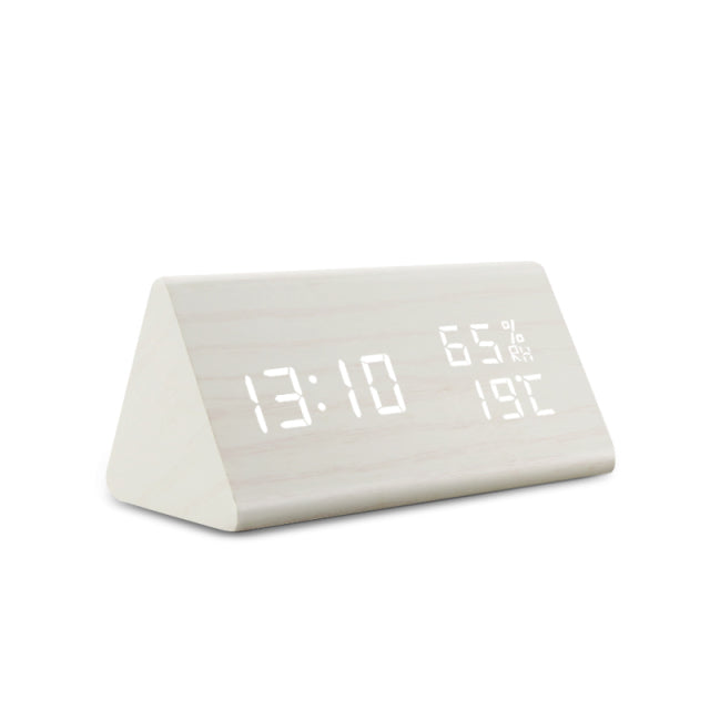 Reloj despertador LED inteligente con pantalla digital elegante y sensor de temperatura