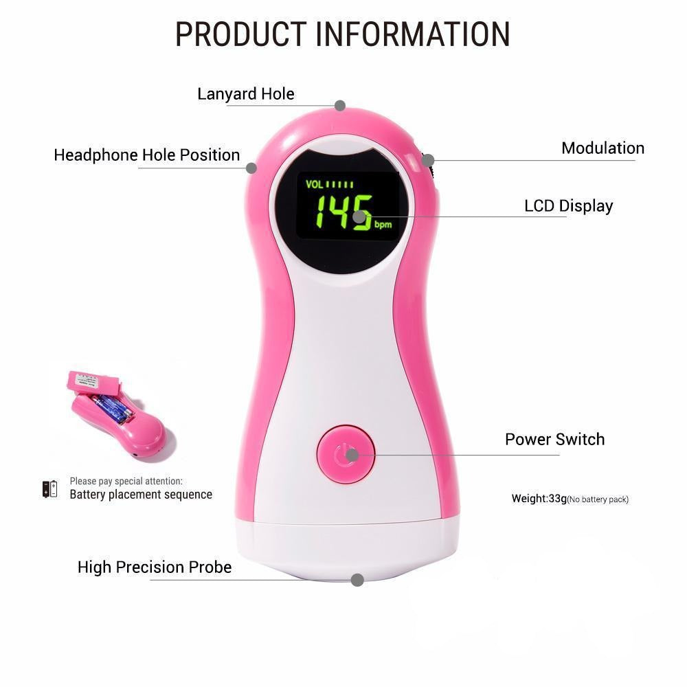 Fetaler Doppler Baby-Herzfrequenzmonitor
