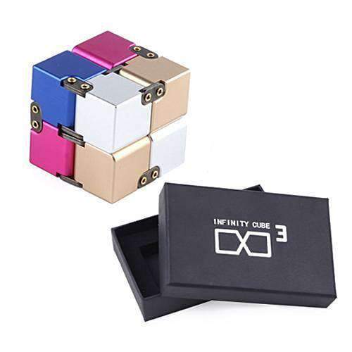 Premium metal uendelighedskube fidget legetøj