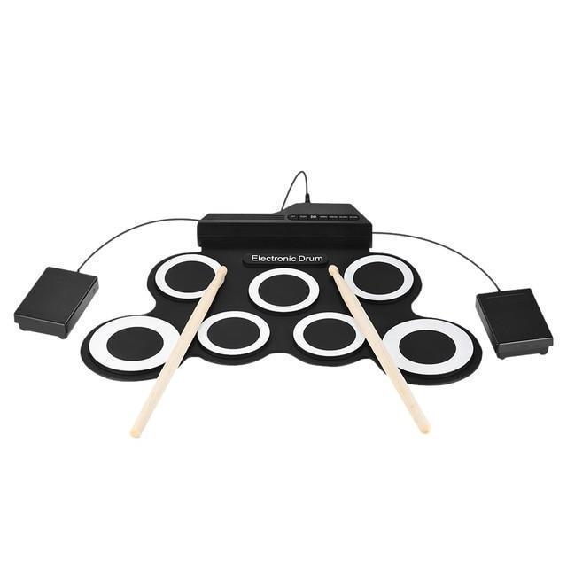 Set Portatile di Tamburo Elettronico Arrotolabile