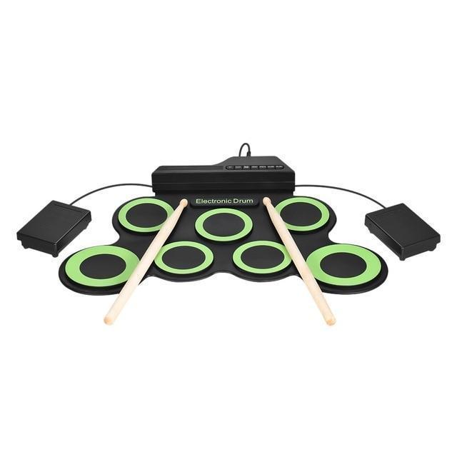 Set Portatile di Tamburo Elettronico Arrotolabile
