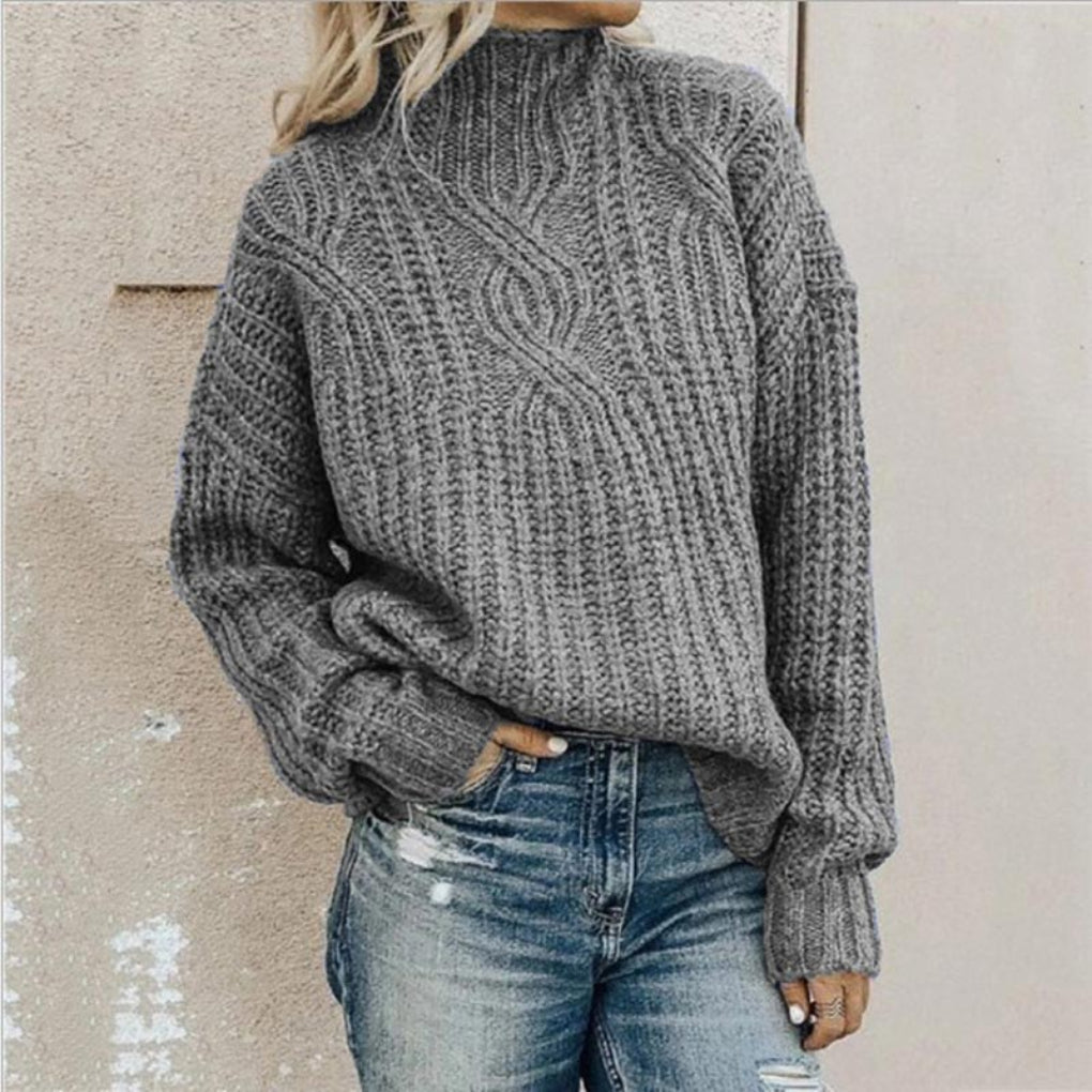 Eleganter Damenstrickpullover – Dezente Textur mit raffiniertem Stil