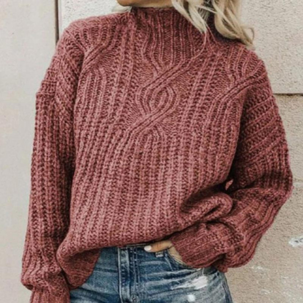 Eleganter Damenstrickpullover – Dezente Textur mit raffiniertem Stil
