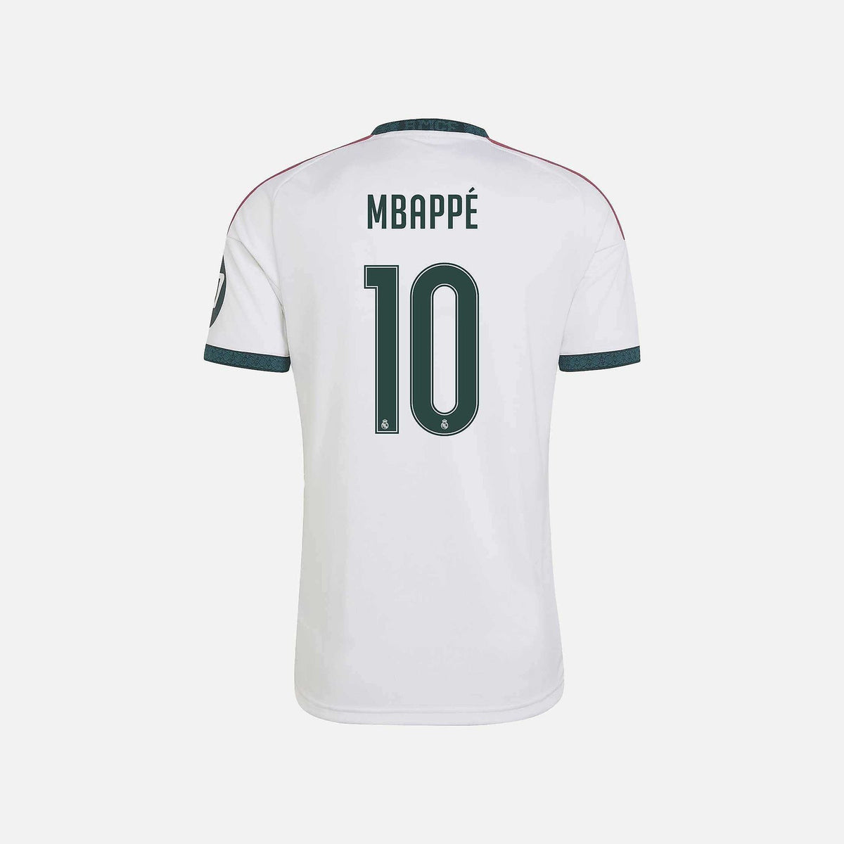 Real Madrid 26/27 Home Jersey — Mbappé 10 — Champions Patch