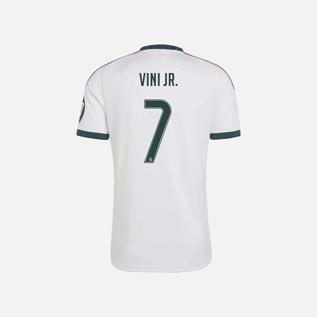 Real Madrid 26/27 Home Jersey — Vini Jr. 7 — Champions Patch