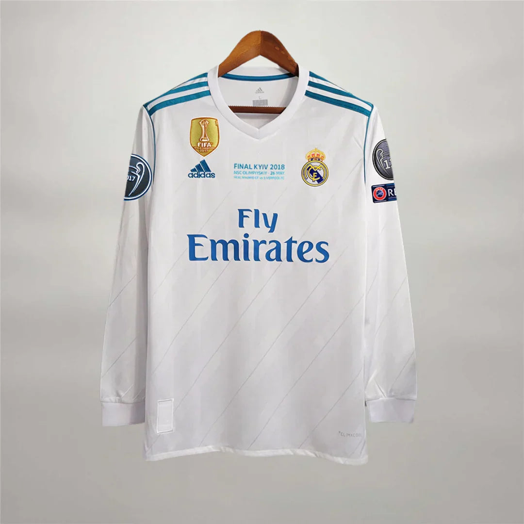 Camiseta Cristiano Ronaldo CR7 Real Madrid Local Manga Larga 2018