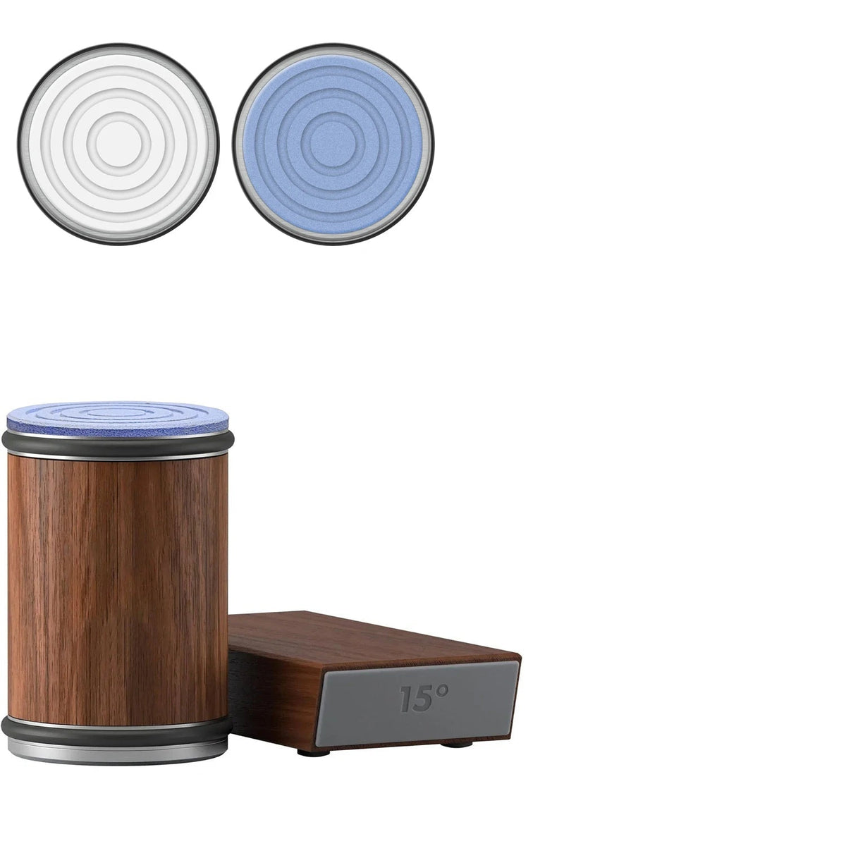 Affilacoltelli 2 in 1 con doppio angolo e supporto magnetico per coltelli