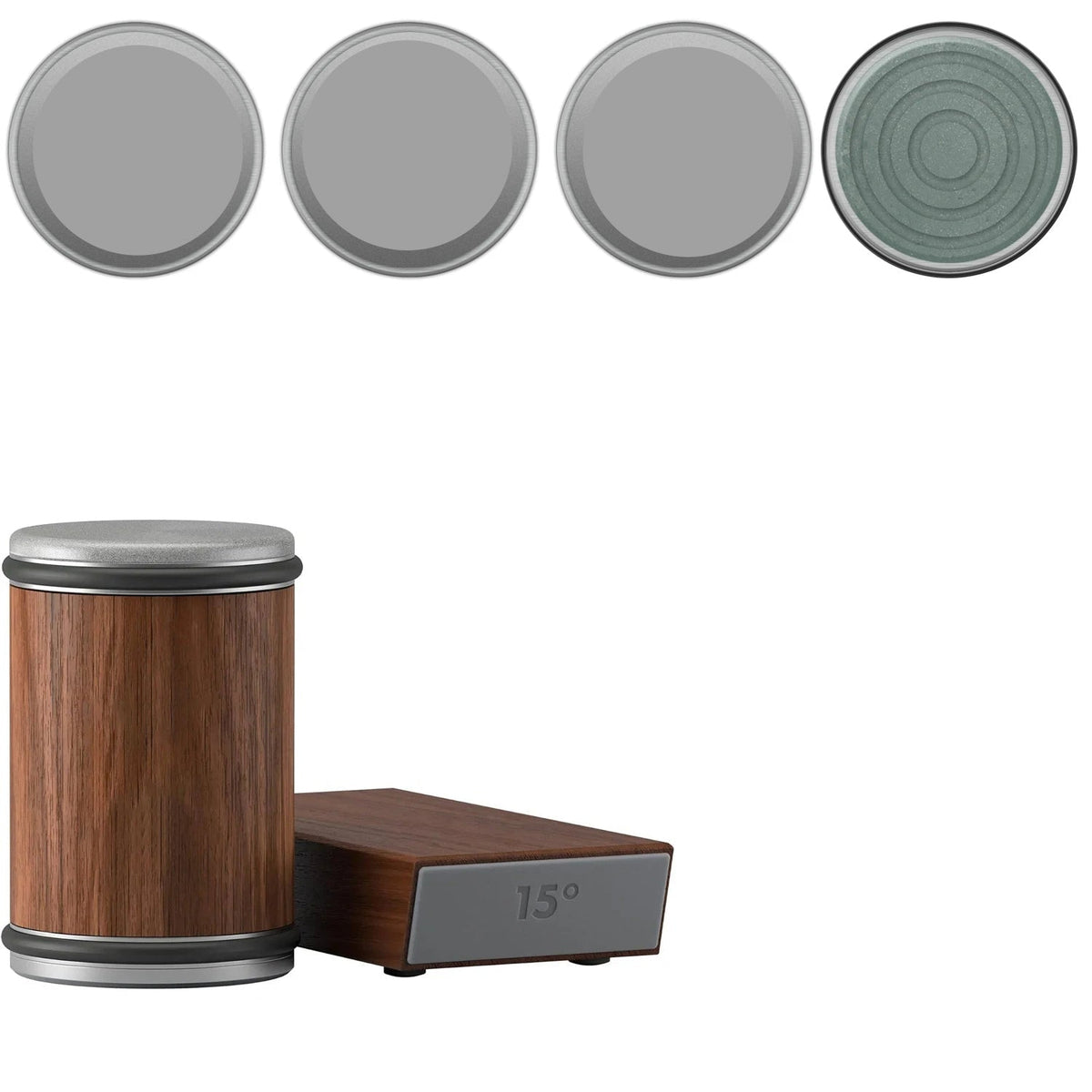 Affilacoltelli 2 in 1 con doppio angolo e supporto magnetico per coltelli