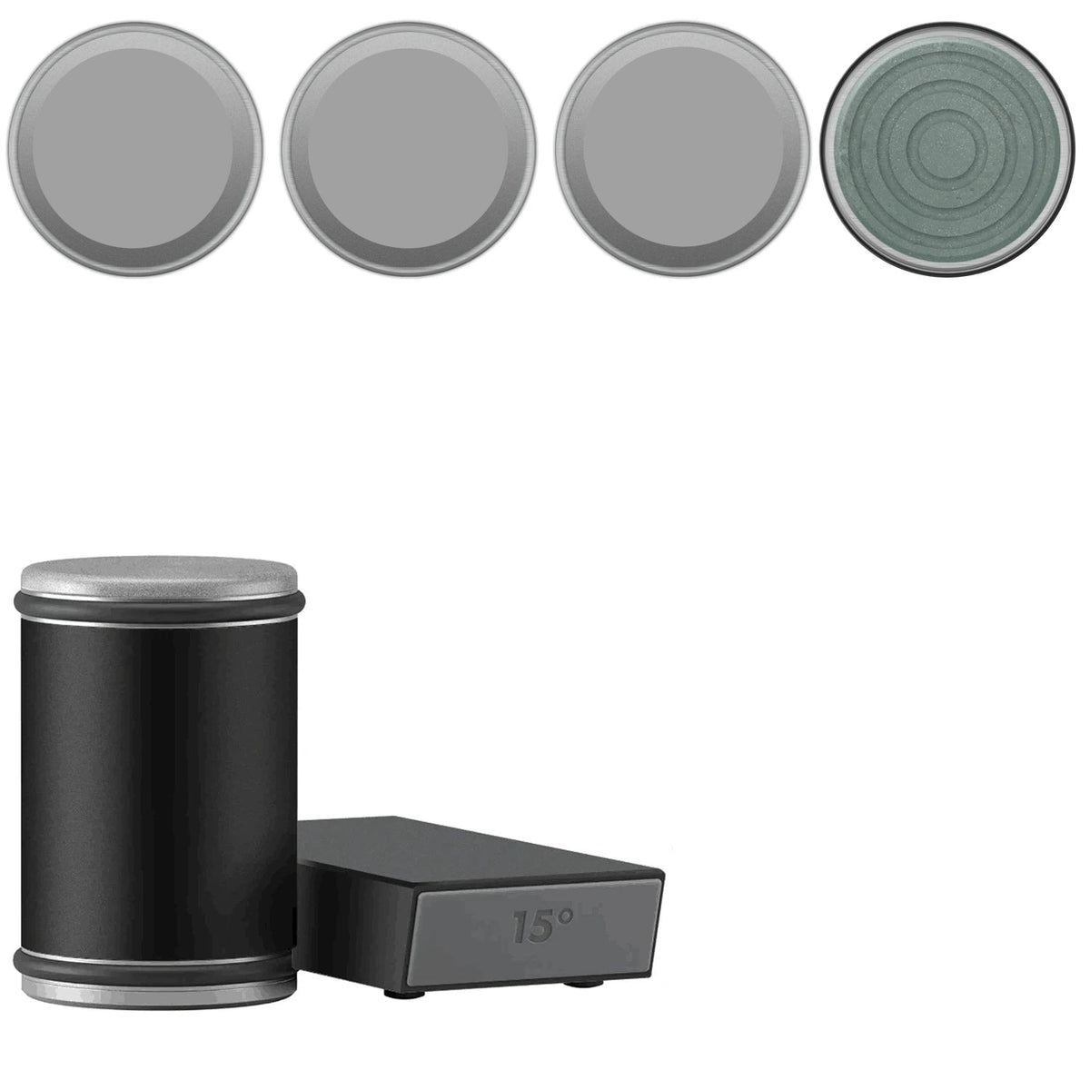 Affilacoltelli 2 in 1 con doppio angolo e supporto magnetico per coltelli