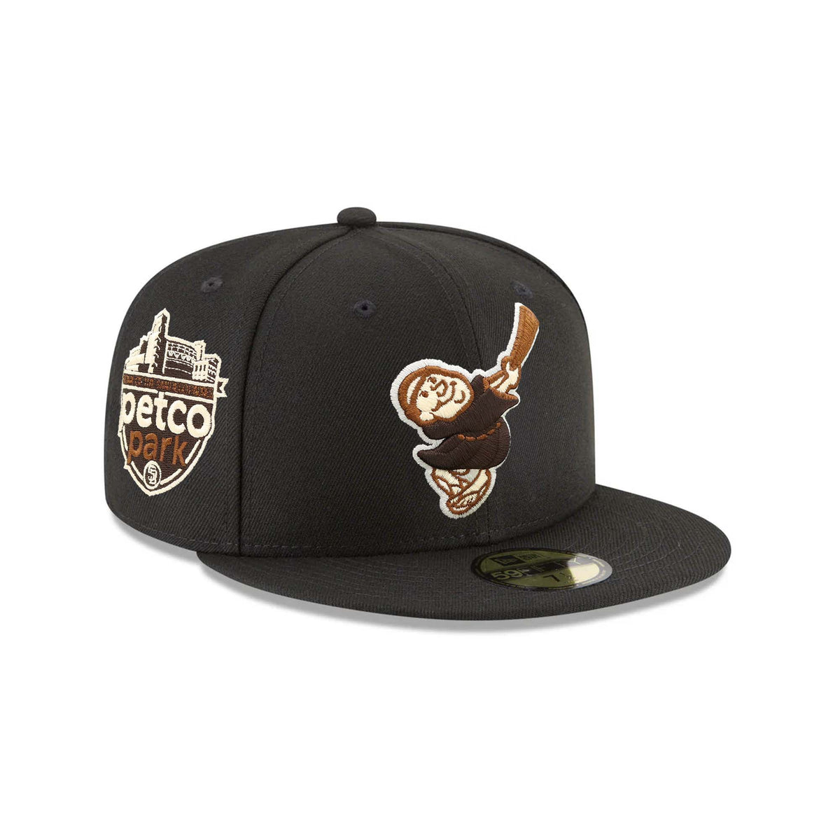 Gorra ajustada San Diego Padres "Stout" parche Petco Park New Era 59FIFTY