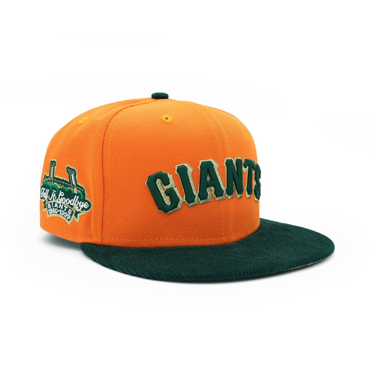 Gorra ajustada San Francisco Giants naranja y forestal de pana REALTREE® 59FIFTY