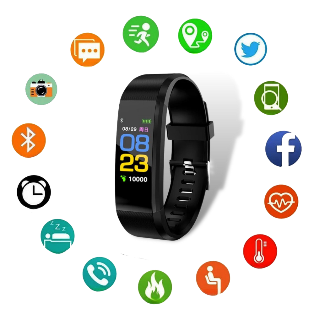Smartwatch Fitness Tracker for Seniors with Health Monitoring