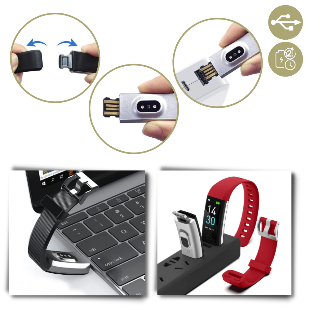 Smartwatch Fitness Tracker for Seniors with Health Monitoring
