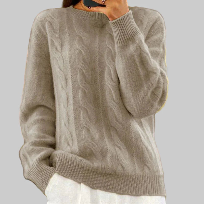 Women’s Warm Knit Sweater – Cozy Layering Piece
