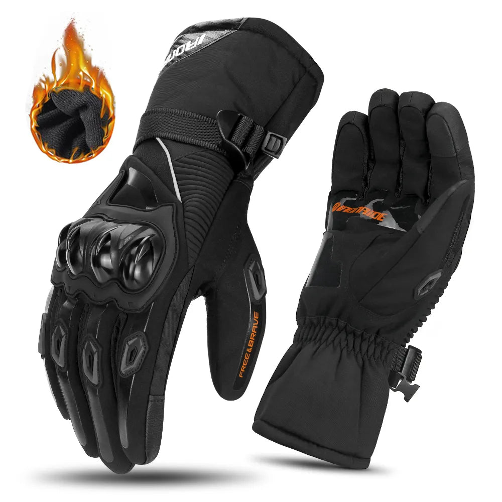 Wasserdichte Motorradhandschuhe | Griffige Isolierte Handschuhe für Kaltes Wetter beim Fahren