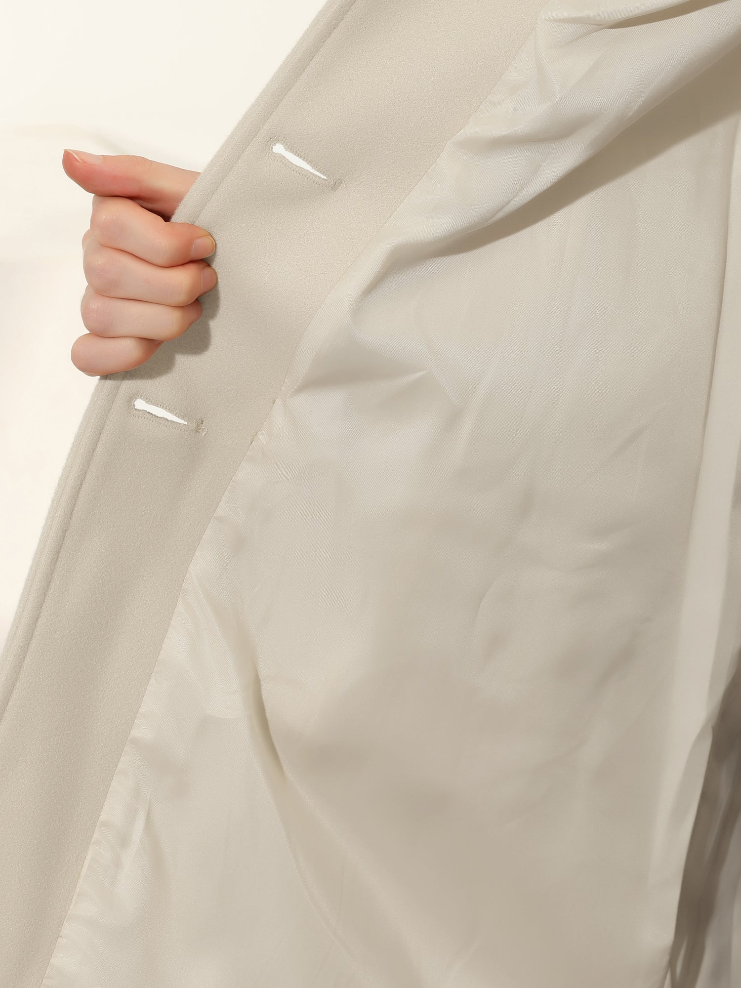 ENKELTKNAPPET VINTER TRENCHCOAT