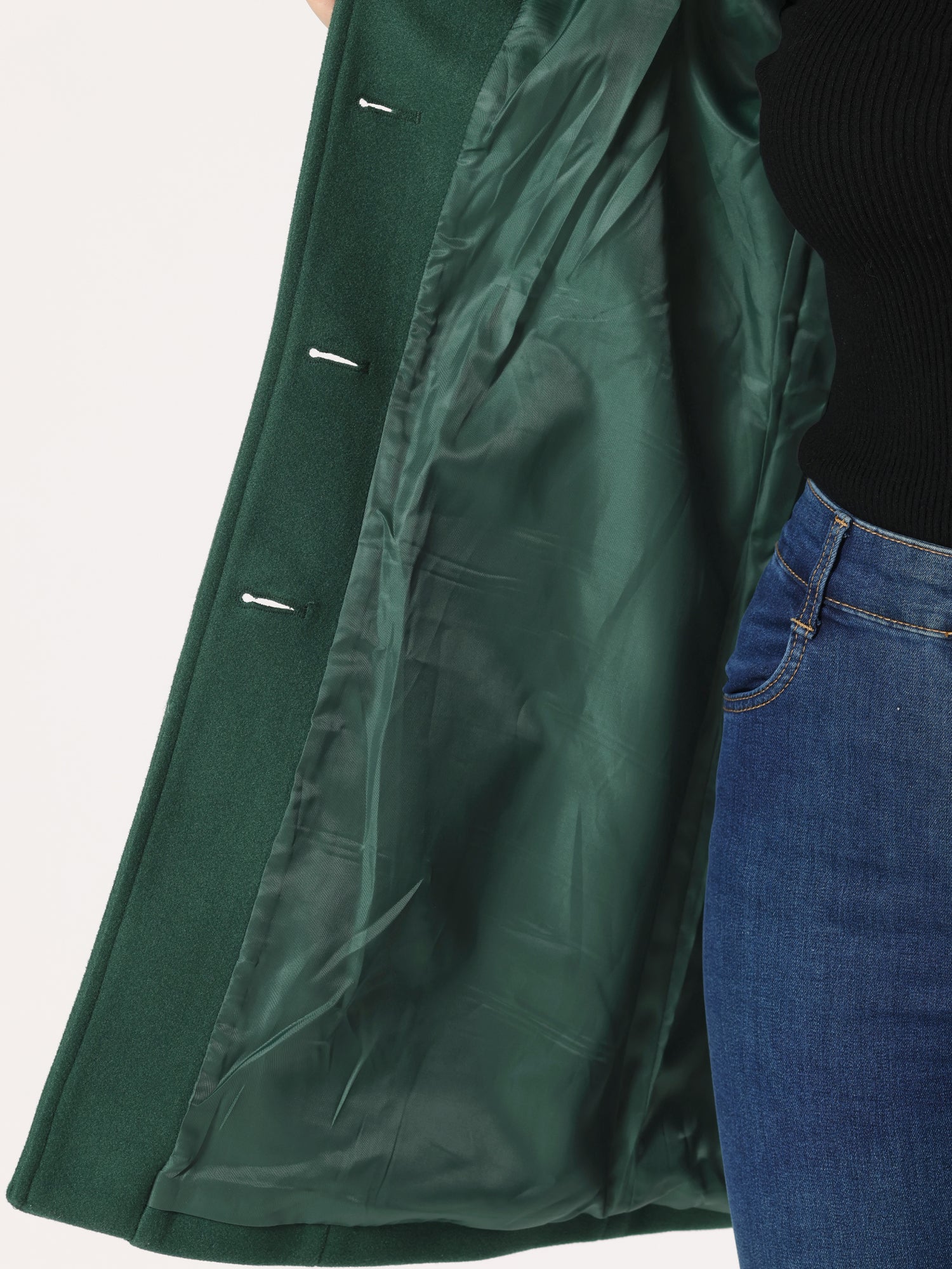 ENKELTKNAPPET VINTER TRENCHCOAT