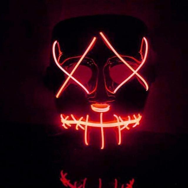 LED Leuchtende Purge Wahljahr Maske für Halloween