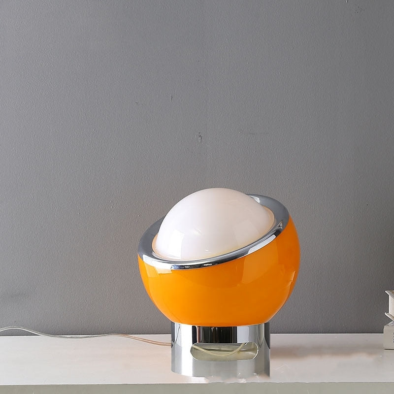 Vintage Glas Globus LED Tischlampe 1-Flammig
