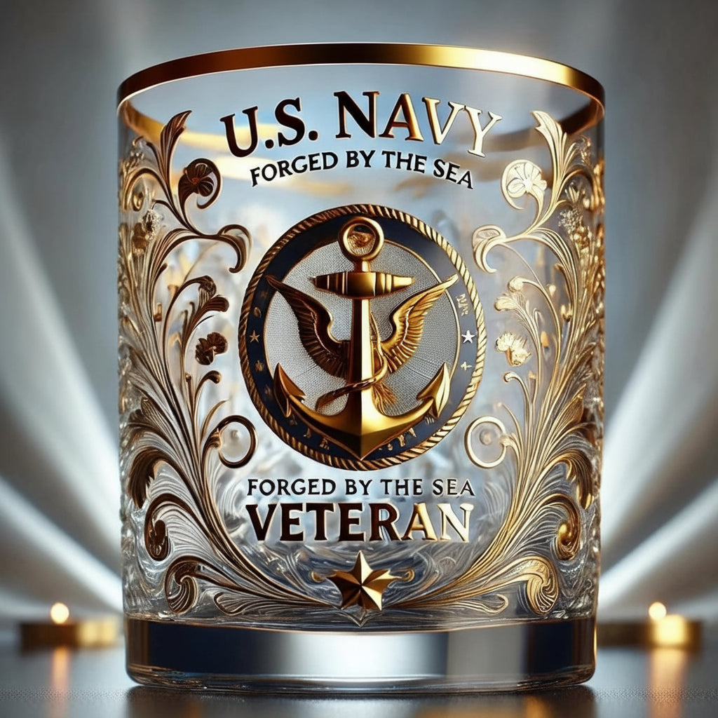 Veteran Tribute Patriotic Decorative Art Glass Heroes
