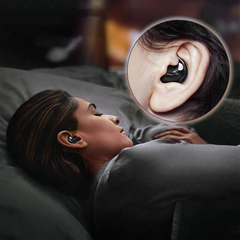 Auriculares inalámbricos invisibles para dormir con cancelación de ruido para quienes duermen de lado