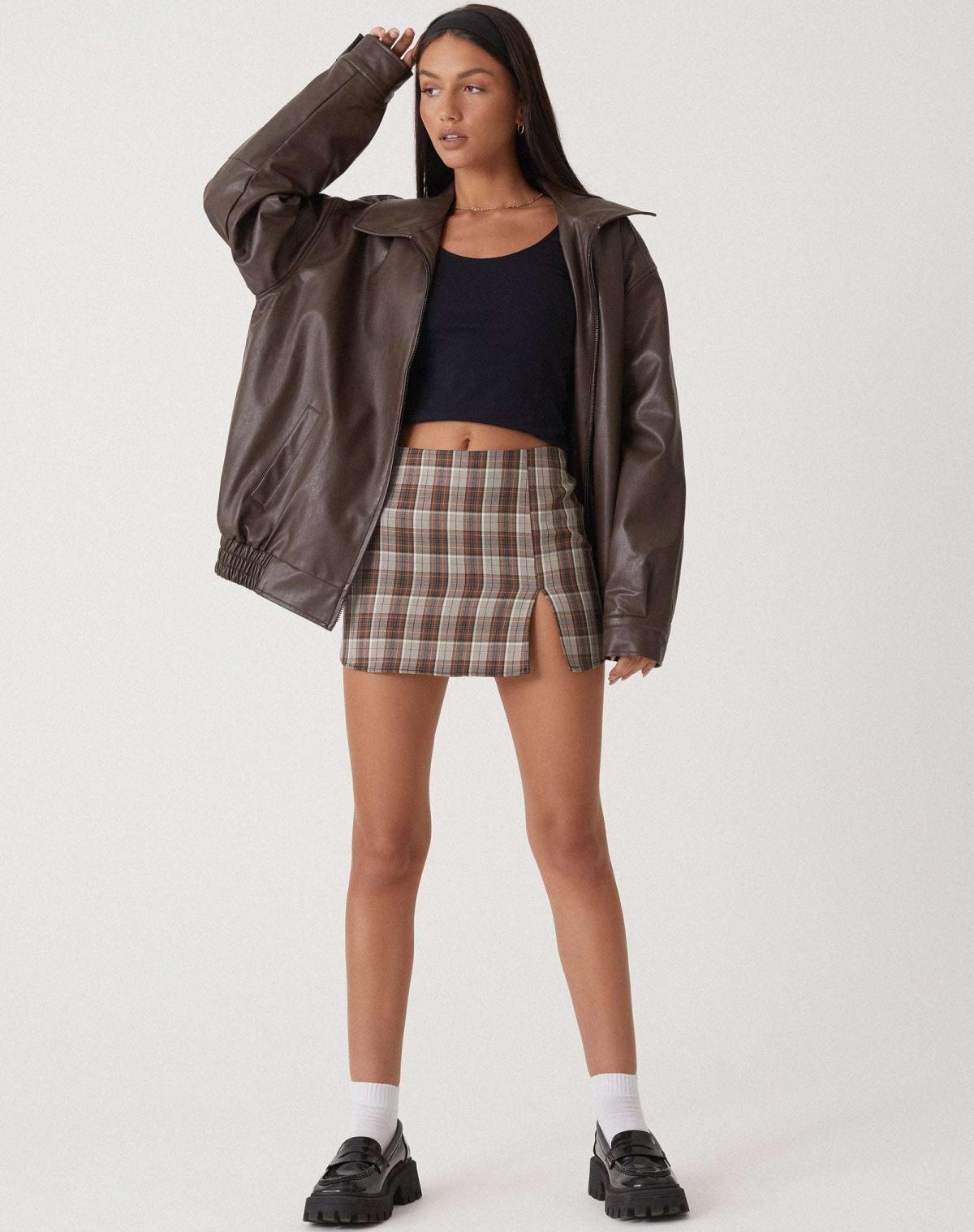 Puili | Chaqueta de cuero holgada